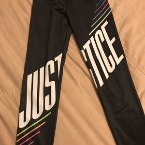Justice leggings size 8 like new